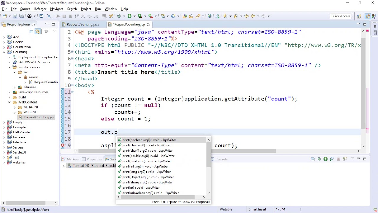 Request Counting With JSP - YouTube