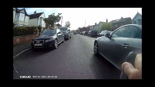 EJ07GXE Mercedes SLK driver close pass of cyclist, Essex Police result; Course or Conditional Offer