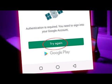 Authentication is required. you need to sign into your google account. Playstore Problem Solved