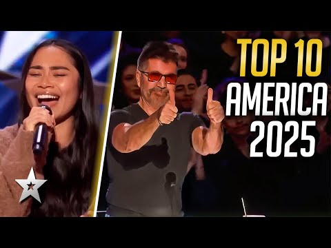 America's Got Talent 2025 | Top 10 Auditions!
