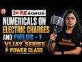 Numericals on electric charges and fields - 1 | Vijay Series ⚡ | Ankita Ma'am