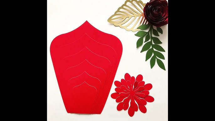 Paper Flower Kit - Template #2 - DIY - Hard Copy 65lbs Cardstock