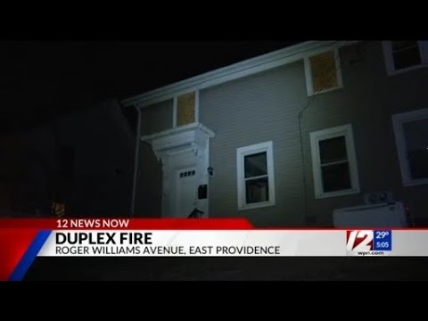 Crews respond to duplex fire in East Providence - YouTube