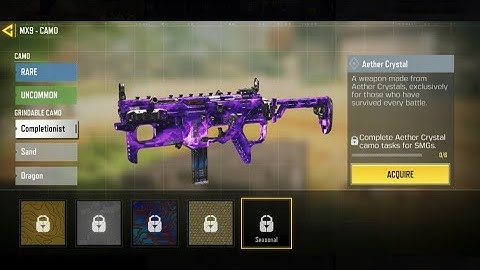 Every Aether Crystal Camo Gun in COD Mobile