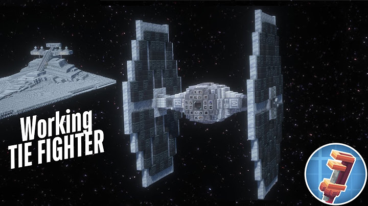 I built a WORKING TIE FIGHTER in Minecraft!
