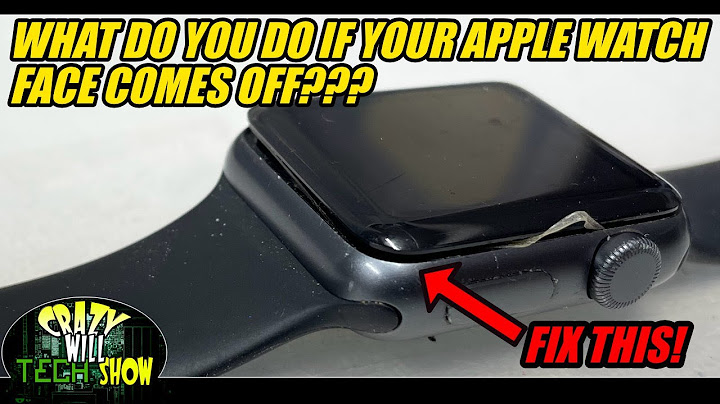 What do you do if your apple watch face comes off
