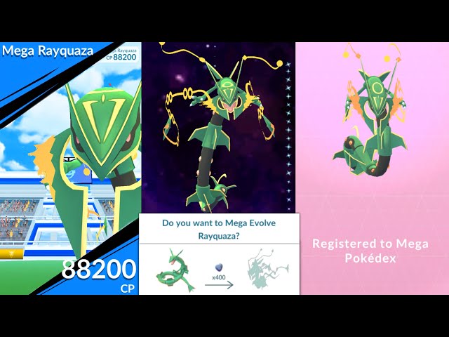 World's first Mega Rayquaza in Pokemon GO! #pokemongo