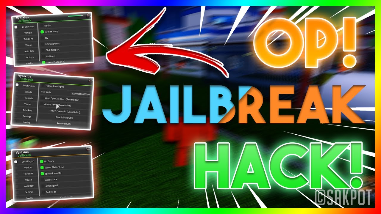 Jailbreak Hacks : Jailbreak Script GUI Roblox Exploit ...