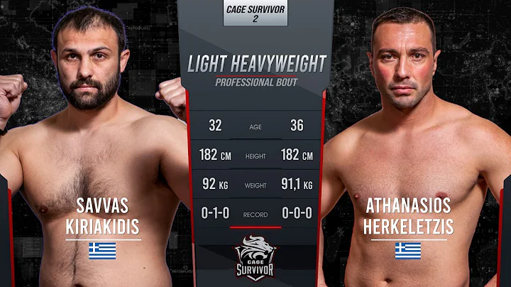Cage Survivor 2: Savvas Kiriakidis vs. Athanasios ...