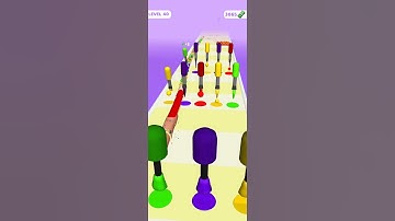 Nail stack 3D Games #shorts All levels gameplay ( ios & Android)...