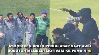 Atmosfir Sidolig pecah!! Para pemain Persib menghampiri Bobotoh setelah latihan jelang vs Persija