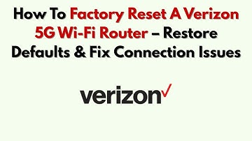 Hoe u een Verizon 5G Wi-Fi-router fabrieksmatig kunt resetten – Standaardinstellingen herstellen ...