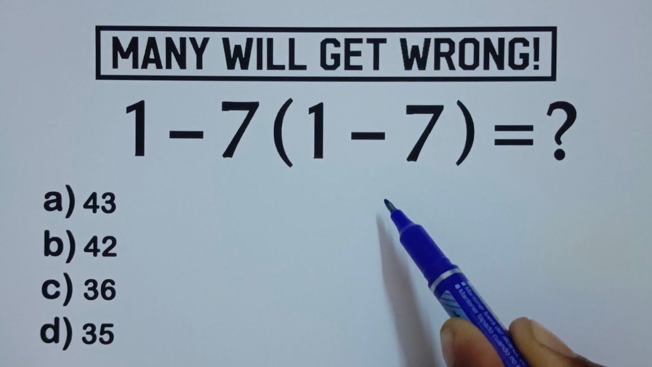 Everyone Gets This Math Problem WRONG! - YouTube