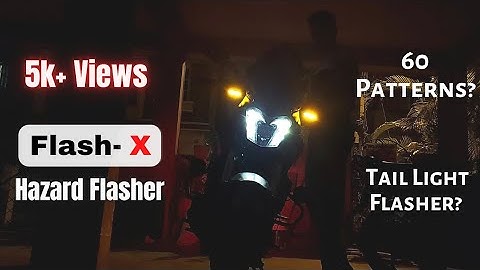 Race Dynamics FlashX 60 Patterns | FlashX Hazard Light | Dominar 400 LED Indicator Flasher | V42