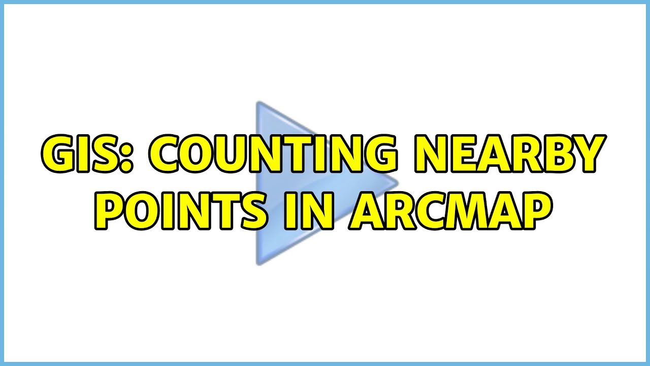 GIS: Counting Nearby Points in ArcMap - YouTube
