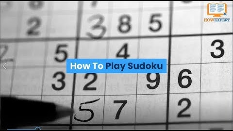 How To Play Sudoku - Introduction - HowExpert