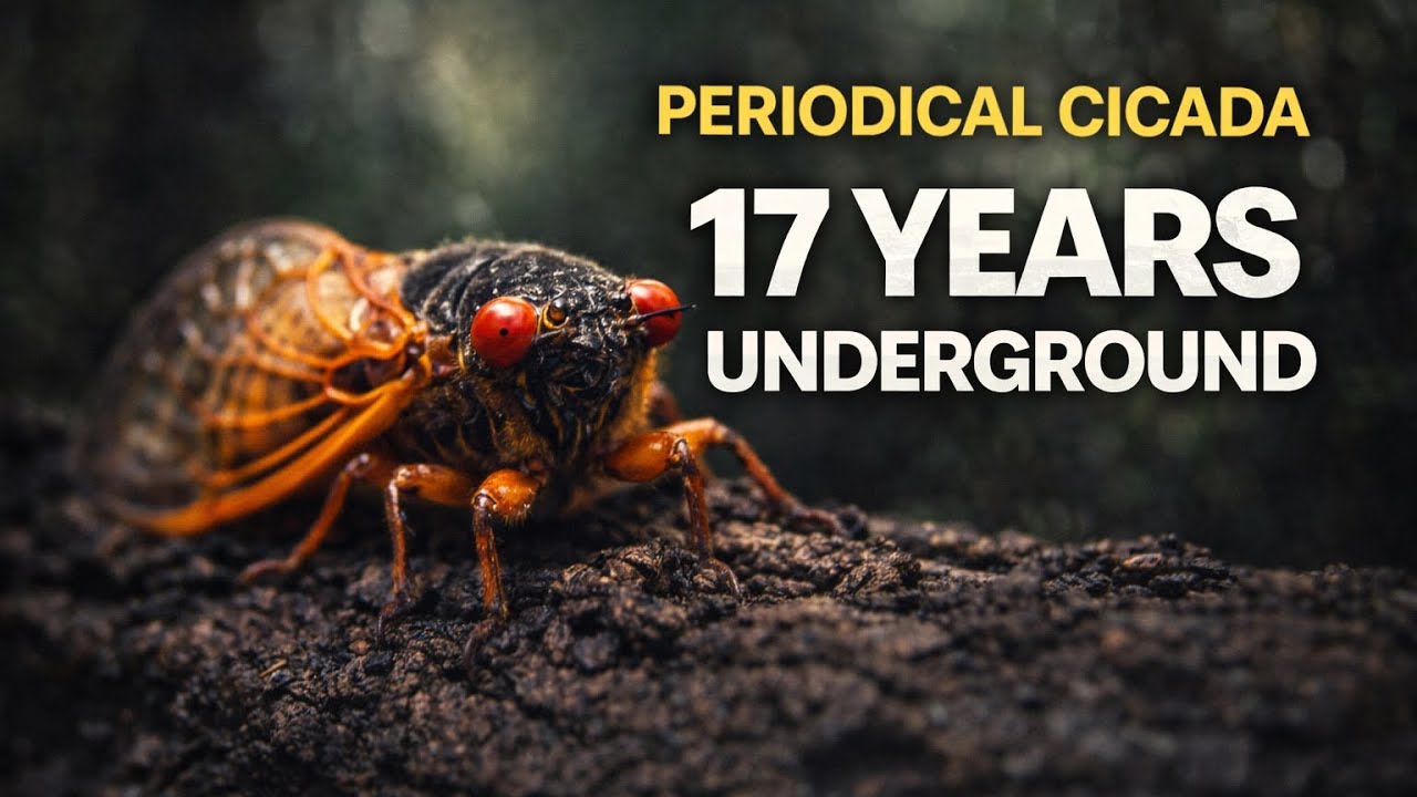 Periodical Cicada: The Insect That Waits 17 Years Underground - YouTube