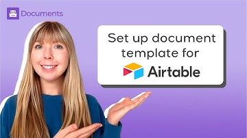How to create a template for Airtable document generation