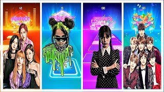 BLACKPINK - Billie Eilish - Wednesday Addams - BTS! -  Tiles Hop EDM Rush! screenshot 5