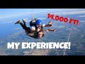 What to expect on your FIRST SKYDIVE! | My Experience Skydiving