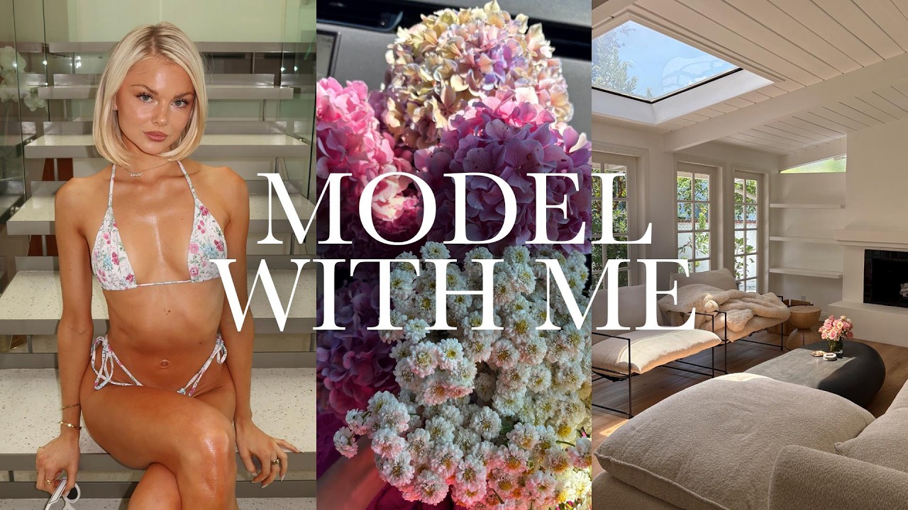 MODEL VLOG 💐 my first week in LA, photoshoots, luxury beauty treatment