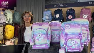 Představení 4 modelů školních batohů BECKMANN pro prvňáčky - zdravybatoh.cz  - YouTube