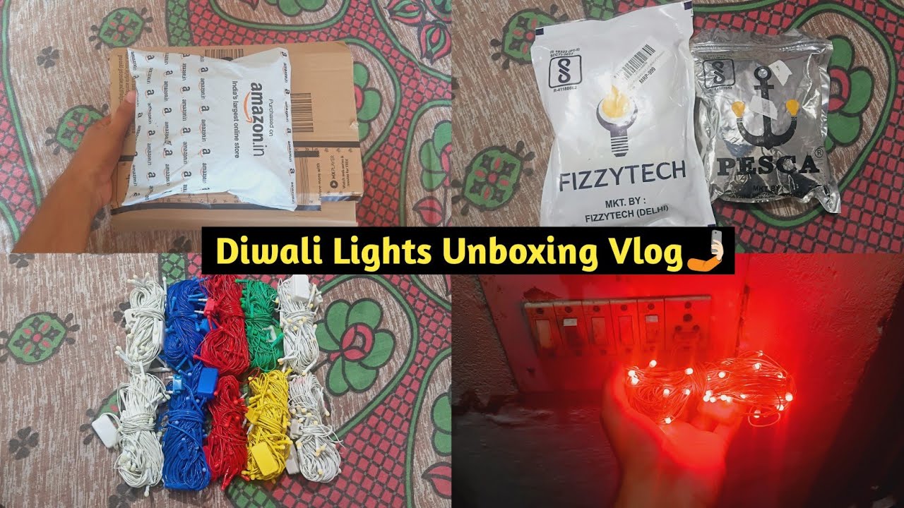 कम बजट में Amazing Diwali Lights 🎇🎆 I मैथिल में | Best Lights Unboxing And Testing Vlog🤳🏻
