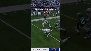 Onside kick return #madden26  #shorts #football #fyp