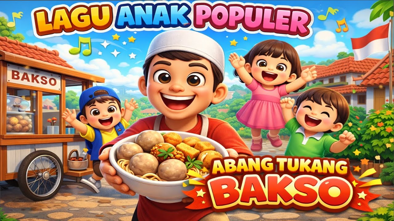 Lagu Anak Abang Tukang Bakso | Lagu Anak Indonesia | Lagu Anak Populer ...
