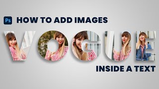 How To Put an Image Inside of Text in Photoshop [FAST & EASY]
