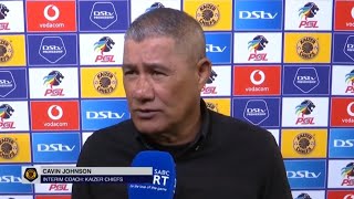 Post Match Interview With Coach Cavin Johnson L Kaizer Chiefs Vs Mamelodi Sundowns dstvpremiership
