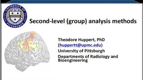 Advanced NIRS Analysis Course 2018 - Group Level