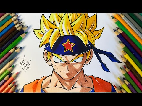 Como Desenhar o Goku Instinto Superiro l Naruto Kurama 