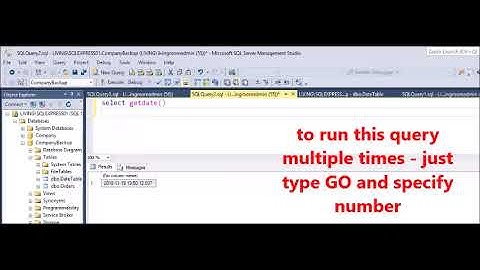 MS SQL - Execute the same query multiple times