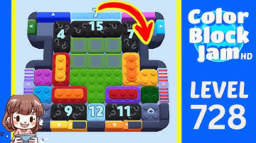 Color Block Jam Level 728 Solution Walkthrough