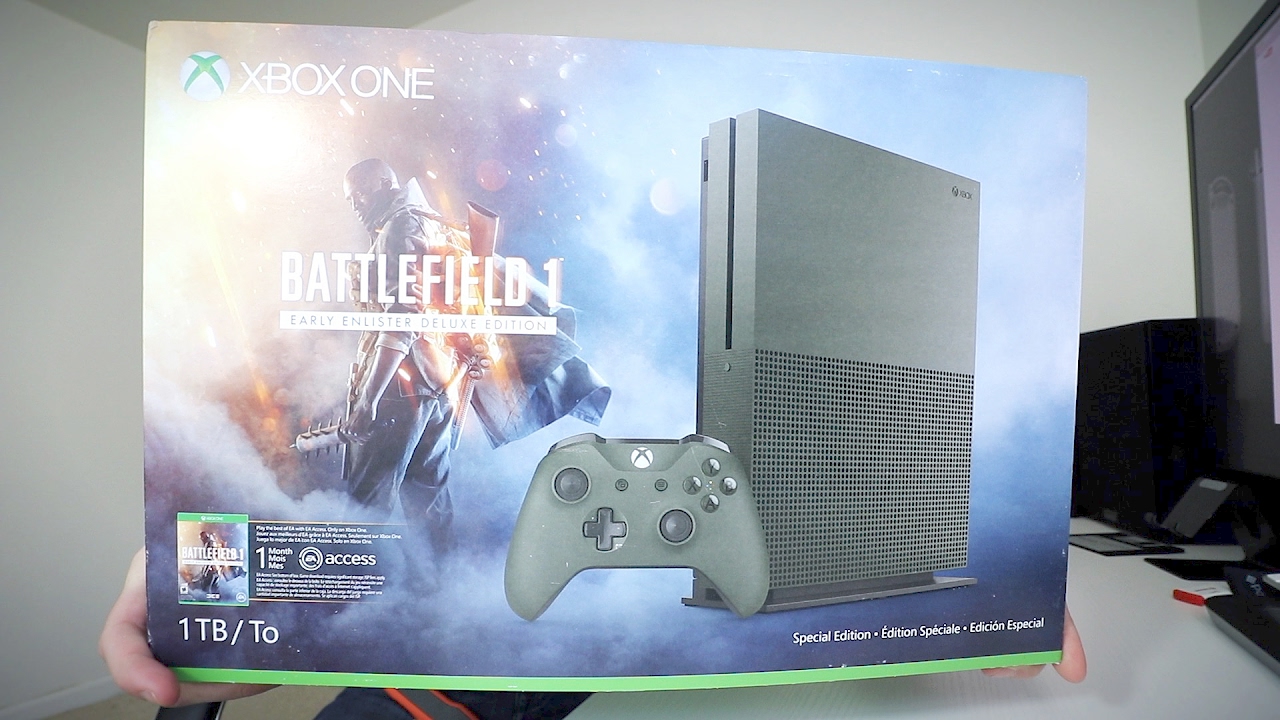 Xbox One S Console - Battlefield 1 Special Edition - Complete