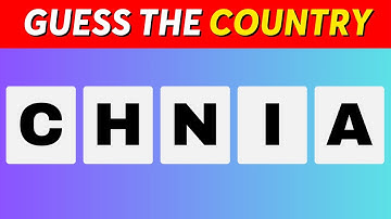 Guess the Country by its Scrambled Name | Country Quiz 🌏