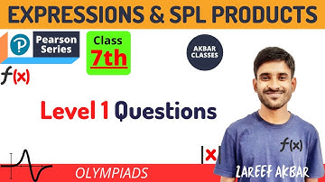 Class 7 | Expressions and Special Products | Pearson IIT Foundation Series | Level 1 Questions