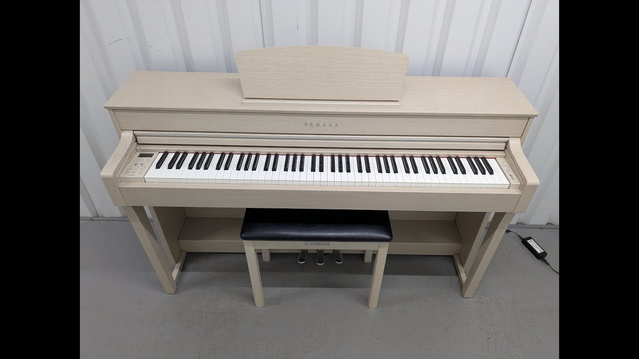 YAMAHA Clavinova CLP-635 ヤマハ 電子ピアノ ホワイト Yamaha Clavinova CLP-635 CLP-635WA Digital Piano + stool white ash