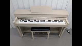 Yamaha Clavinova CLP-635 CLP-635WA Digital Piano + stool white ash
