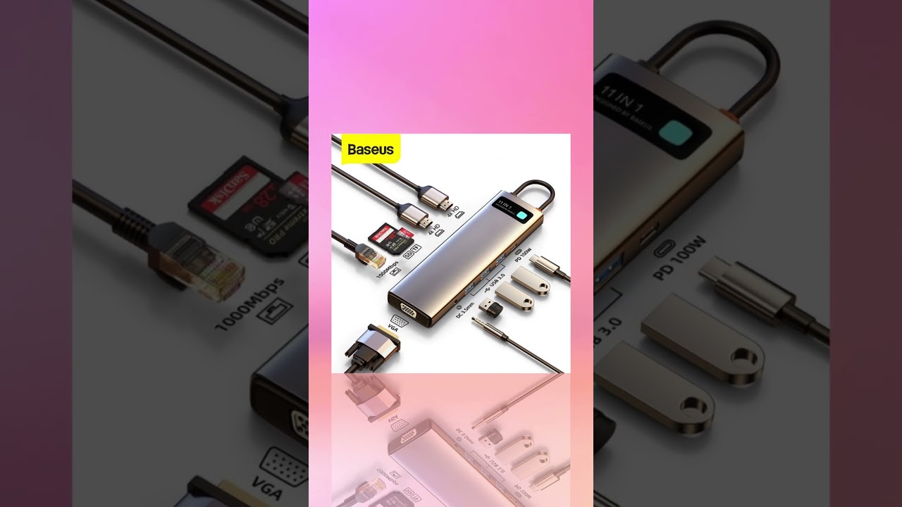 Baseus Metal Gleam 11in1 Multifunctional Usb Type C Hub