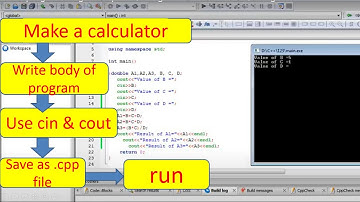 C++ programming basic part 4/ Program as a Calculator /using Code Blocks software