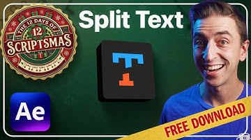 INSTANTLY Break Text Apart | Free After Effects Script