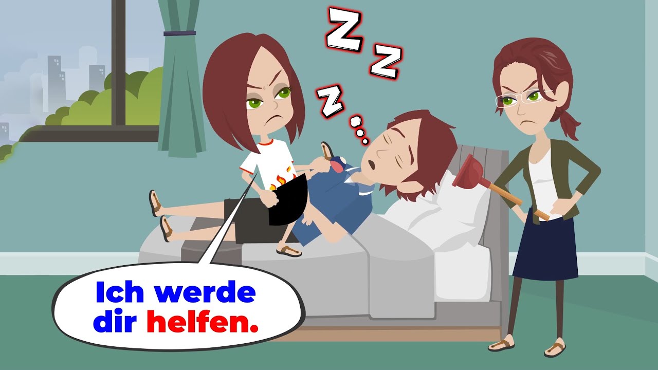 Eine Krise wegen Amys schnarchendem Vater | Deutsch lernen | Hallo Amy