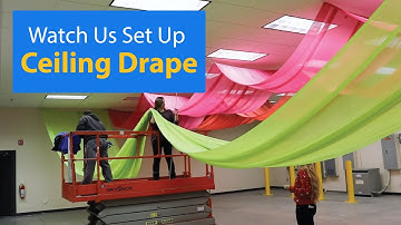 Wave Style Ceiling Drape Tutorial | Georgia Expo