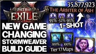 Path of Exile 2 - New 1 Shot EVERYTHING Best Stormweaver Build - Perfect Lightning Warp Shock Guide!