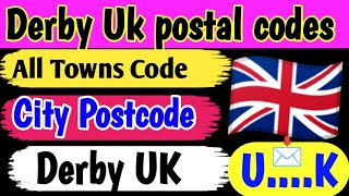 Derby Uk postal code list all area