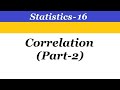 Statistics - 16 Correlation (Part-2)