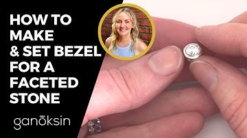 How to Make and Set Bezel for a Faceted Stone | Ganoksin [PREVIEW VIDEO]
