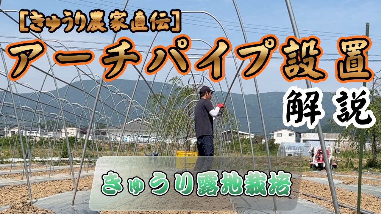 現役農家のキュウリアーチ設置方法 - YouTube